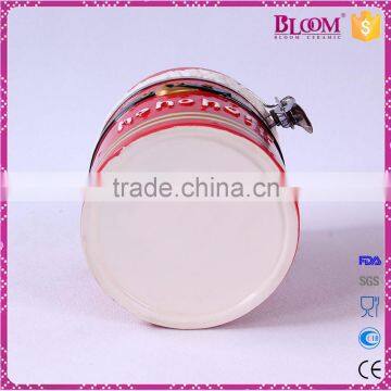 Christmas Decor Iron Desgin Ceramic Kitchen Canister photo-6