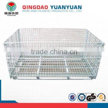 Collapsible logistics wiremesh storage high-quality containers mesh container for warehosue roll cage