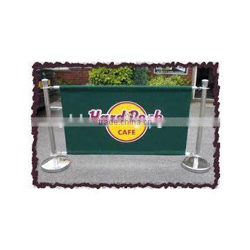 Breeze Barrier Stand with Canvas and Advertising Printing