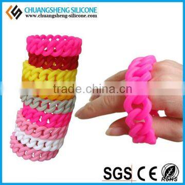 2015 Wholesale Fashion Twist Braided Silicone Bracelet ,wristband China photo-3
