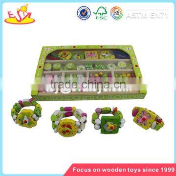 Wholesale DIY Beautiful Wooden Big Beads Toy Funny Baby Wooden String Big Beads Toy W11E007 photo-3