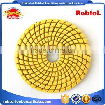 3" 50# Diamond Polishing Pads Hook and Loop Flexible Marble Granite Concrete Stone Wet Dry Grinding Floor Disc photo-2