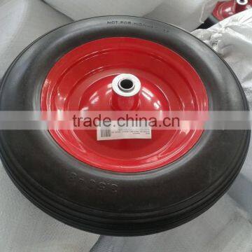 14inch 3.50-8 PU foam wheel with steel rim