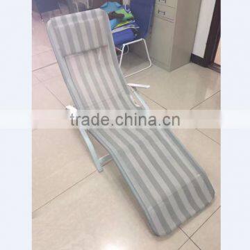 Steel Oval Tube Folding Beach Sun Bed Furniture Chair