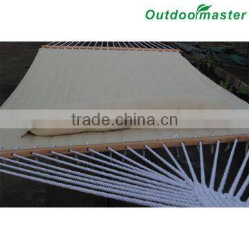 Patio Portable Lightweight Double Beige Quilted Cotton Hammock photo-5