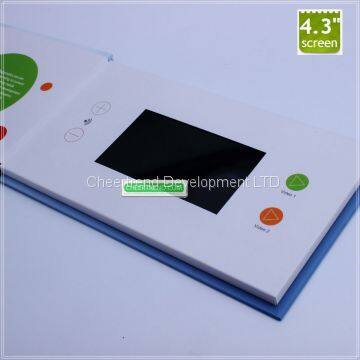 4.3 Inch Lcd Digital Video Brochure, Video Greeting Card,Video Booklet photo-5