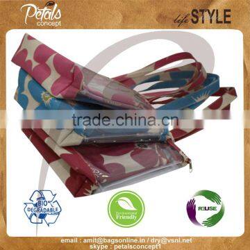 2017 See Through PVC/Juco Tote Bag Purse With Pouch photo-6