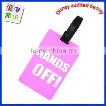 Custom Made Debossed Logo Silicone Pvc Luggage Tag Hot Sell photo-4