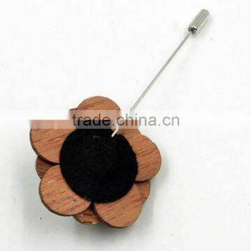 Handmade Men's Gift Wooden Lapel Pins photo-6