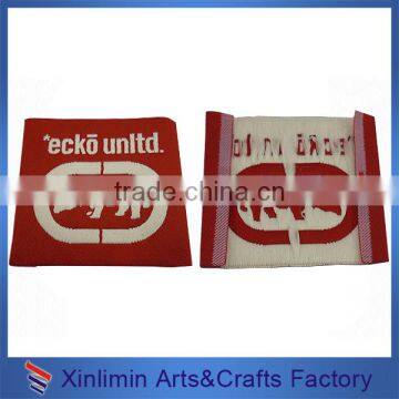 Woven fashion custom organic cotton labels iron on