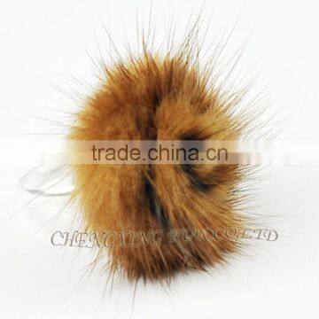 CX-A-53 Genuine Rex Rabbit Fur Flower Five Finger Ring photo-3