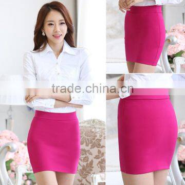 Wholesale office lady skirt, formal women skirt,solid color women pencil skirt