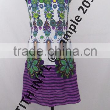 Printed Cotton Ladies Dress