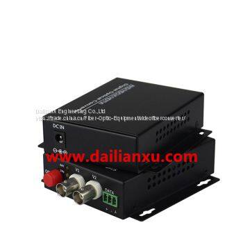 2channels 720P/960P/1080P AHD CVI TVI all in one fiber optic transmitter and receiver AHD CVI TVI to fiber converter