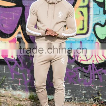 2016 Hot Sale Men's Tracksuits Muscle Bodybuilding Gym Hoodie Full Zip Hoodie with zipper Pockets Raglan Contrast Tracksuit Tops