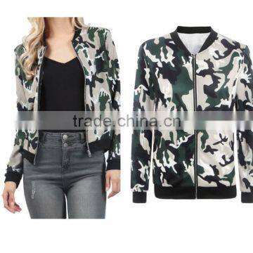 zm50357b hot sale lady clothes new style printed women jacket coat