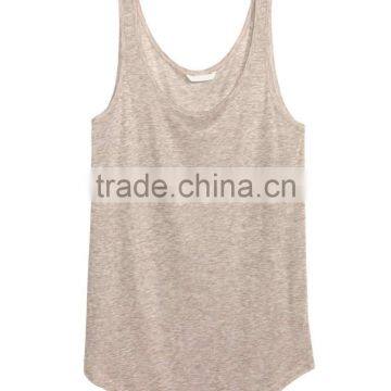 Cotton Curve Hem Ladies Stringer Vest photo-2