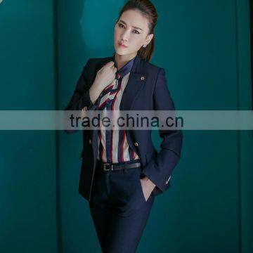 Custom Female Uniform Blouse Elegant Women Pants Women's Suit Jackets Women Training Suit photo-3