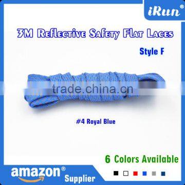 Elegant Flat Laces For Sneakers - 9mm Flat Yeezy Laces With 3M Reflective Fibers - With Plastic Tips Customized photo-5