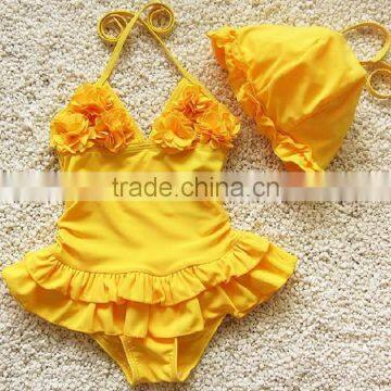 New Designed Young Girl Swimsuit Models Wholesale Kids Swimwear One Piece Swimsuit photo-6
