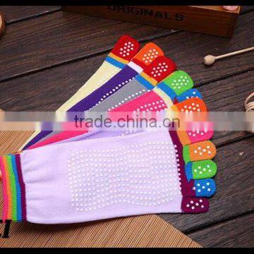 Japanese Five Toe Cute Teen Girl Tube Socks With Grip Socks photo-2