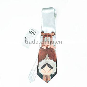 silk tie men's real silk jacquard printing