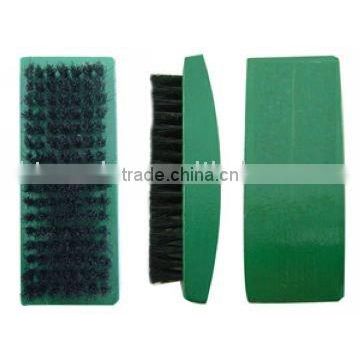 High quality Green wooden handle bristle shoe brush