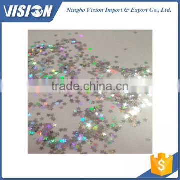 High-Quality Laser Silver Star Glitters for Glass Arts/crafts