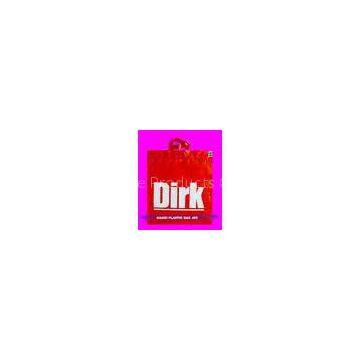 2013 OEM HDPE Custom Printed Plastic Soft -loop Handle Carrier Bags