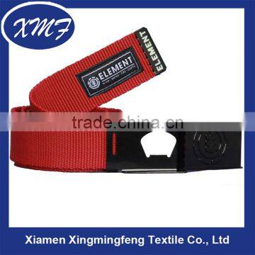 100% polyester Canvas Webbing Belt with metal buckle