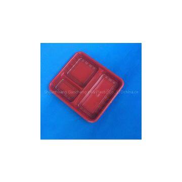 Biodegradable Disposable Plastic Meal Tray Container
