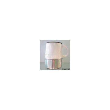 Ceramic Mug with Stainless Steel Base