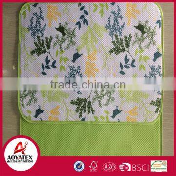 2016 popular floral printed brick material dual purpose table place mat for home use