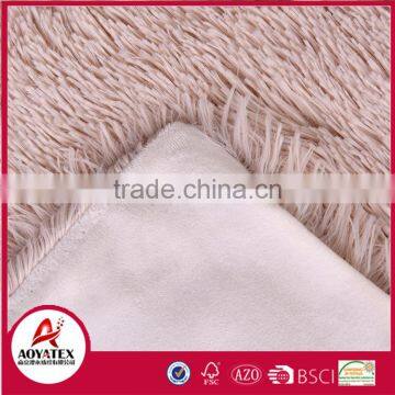 100% Polyester Promotion Solid Long Pile Fake Fur Winter Blankets photo-6