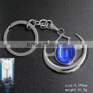 Good quality World Of Warcraft Game Mark Silvery Color Anime Keychain