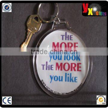 1979 The More You Vintage original 3" button photo key chain Retro Funny Slogans/heart shaped radio