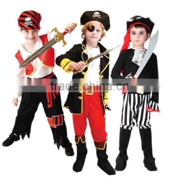 Good quality halloween party kids pirate costumes