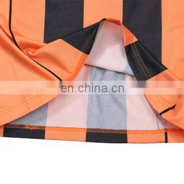 Customized Soccer Team Logo Embroidered Patch Striped Soccer Jersey photo-3