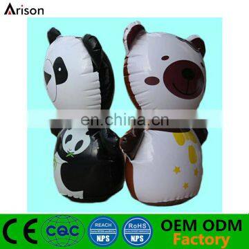 PVC inflatable panda desk bop bag inflatable animal punching bag