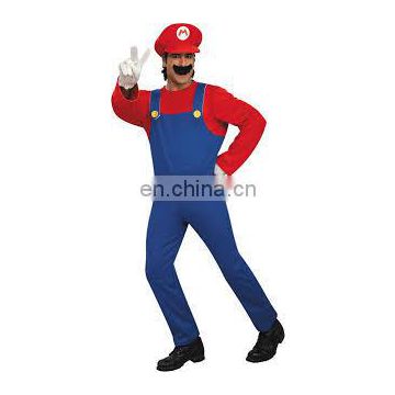 high quality Fancy Dress super mario costume Funy adult men carnival costume AGM 2005