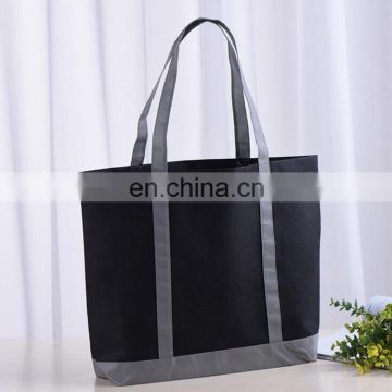 Recyclable foldable nonwoven shopping bag with costom printing for advertising