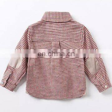 T-BSS005 Boy Cufflink Stylish Flannel French Style Shirts photo-6