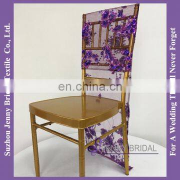 C458A purple cheap church chairs cover stretch chair covers for tub chairs