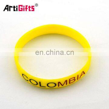 Yellow Printing Wristband With Silicon Material photo-2
