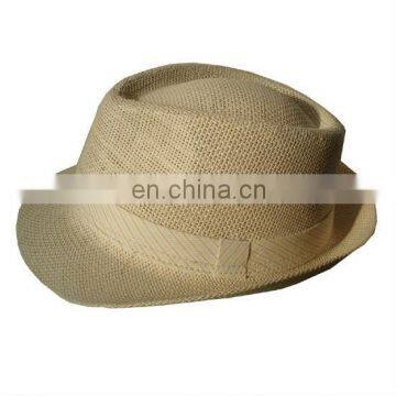 Fashion paper Fedora trilby hat. Men fedora hat, Summer fedora hat