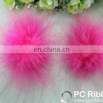 Fashion pink ostrich feathers flower