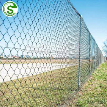 Iron and Steel Fence Chain Link Diamond Wire Mesh Fence Price photo-4