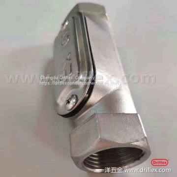 Driflex electrical box conduit fittings rigid pull elbow junction for the steel conduit