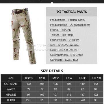 IX9 Men's Summer Travel Camping Travel Long Pants Ripstop Waterproof Pants Military Combat Tactical Long Trousers photo-5