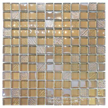 Glossy Crystal Mosaic Hot Melt Glass Tile